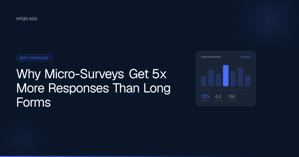 Why Micro-Surveys Get 5x More Responses Than Long Forms